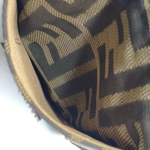 Authentic Fendi Brown Nylon Shoulder Bag mn480-121325 - Picture 13 of 16